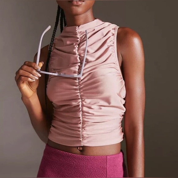 Anthropologie Tops - Anthropologie En Elly Sleeveless Pop Pop Over Top Size S NWT